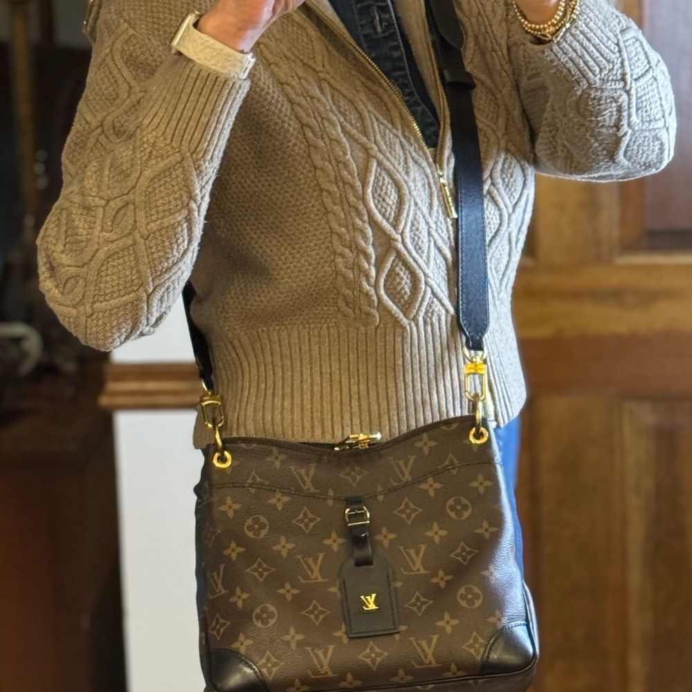 LOUIS VUITTON ODEON PM NM NOIR & MONOGRAM - with COA!! *Repaired* - Picture 14 of 17